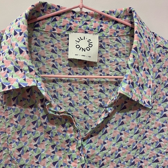 Crinkle cotton crop top *sample* - Picture 2 of 3